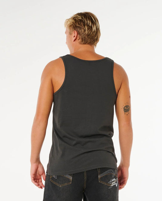 Rip Curl Men's Inner Visions Tank Washed Black 0Y3MTE_8264