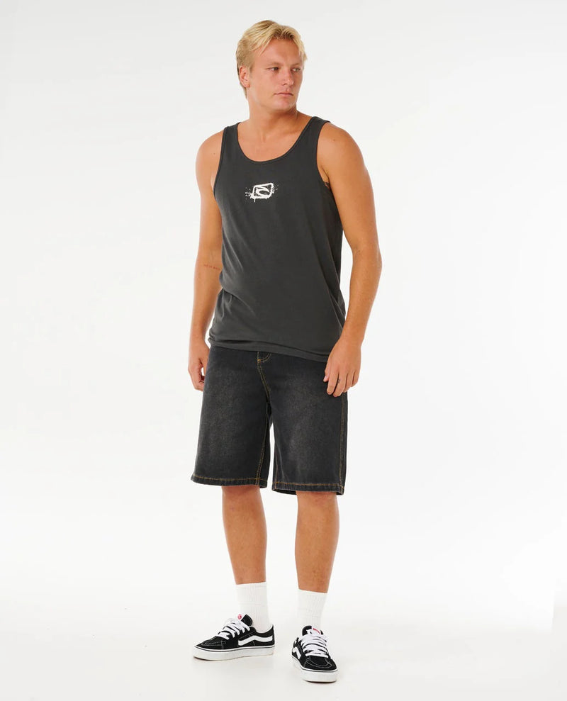 Load image into Gallery viewer, Rip Curl Men's Inner Visions Tank Washed Black 0Y3MTE_8264

