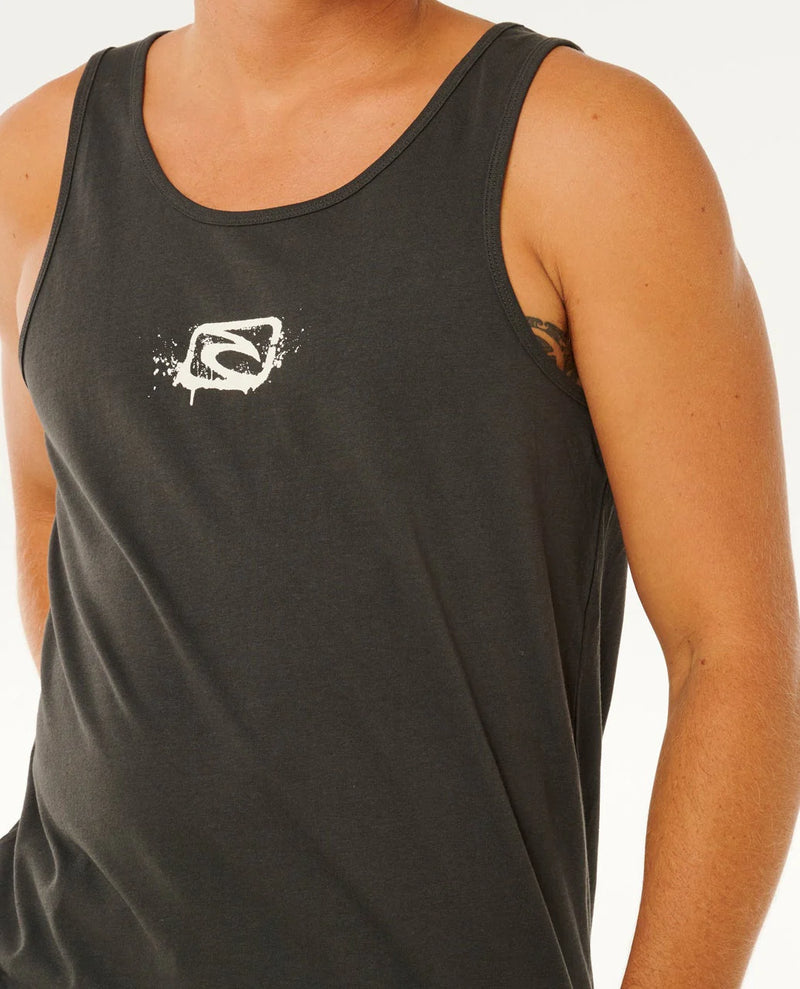 Load image into Gallery viewer, Rip Curl Men's Inner Visions Tank Washed Black 0Y3MTE_8264

