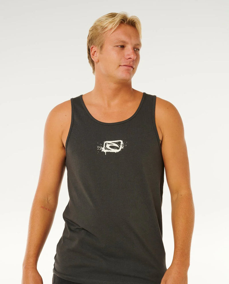 Load image into Gallery viewer, Rip Curl Men's Inner Visions Tank Washed Black 0Y3MTE_8264
