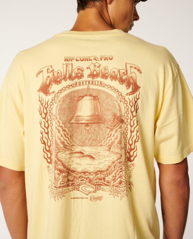 Load image into Gallery viewer, Rip Curl Men's Bells Pro 26 Event T-Shirt Ochre 0YHMTE-0014

