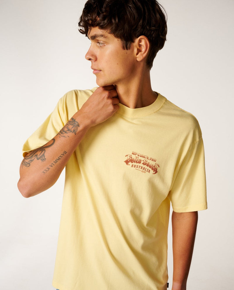 Load image into Gallery viewer, Rip Curl Men's Bells Pro 26 Event T-Shirt Ochre 0YHMTE-0014
