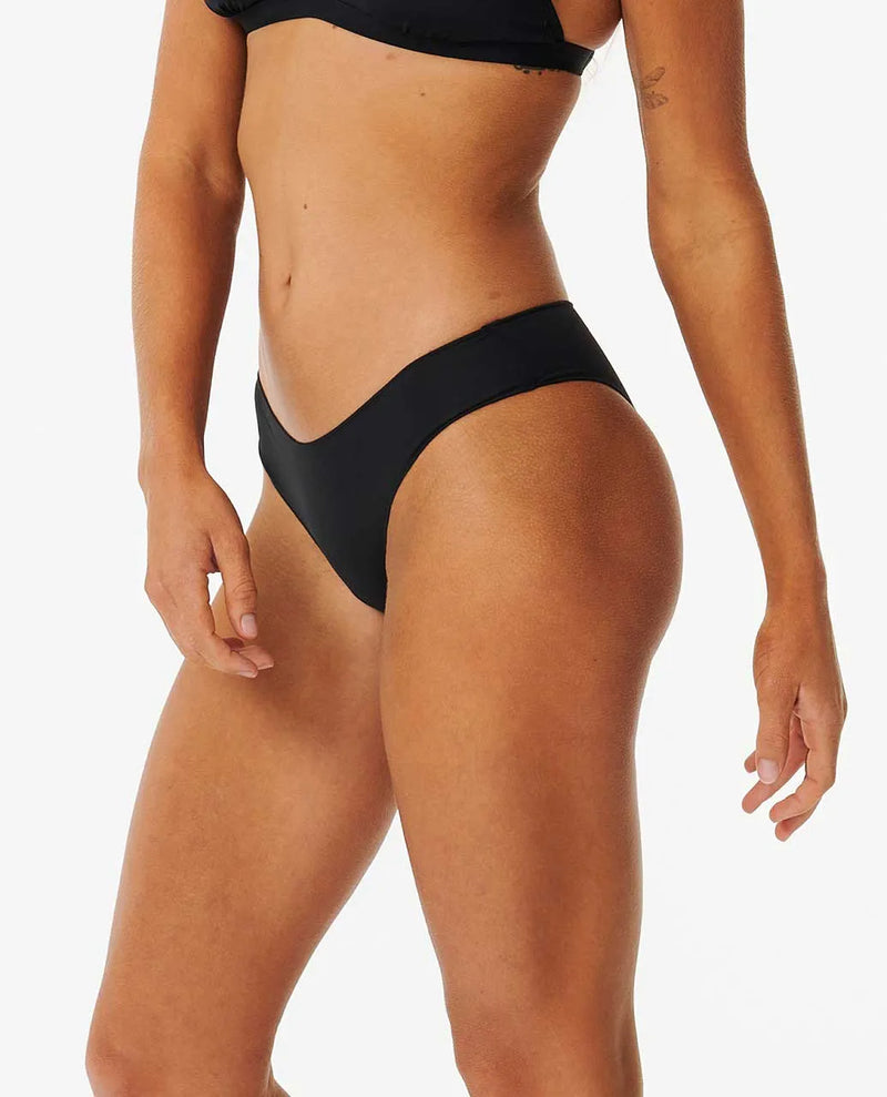 Load image into Gallery viewer, Rip Curl Women&#39;s Classic Surf Cheeky Bikini Bottom Black 0AIWSW-0090
