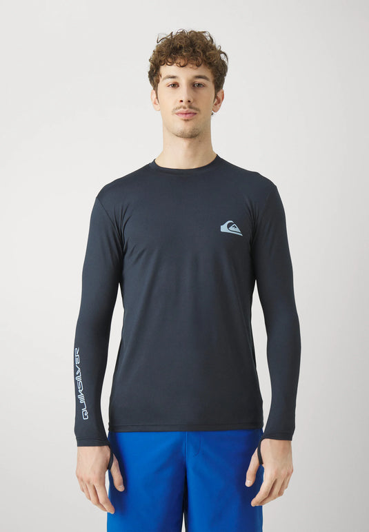 Quiksilver Men's Everyday Surf Long Sleeve UPF50 Lycra T-Shirt Dark Navy AQYWR03136-KTP0