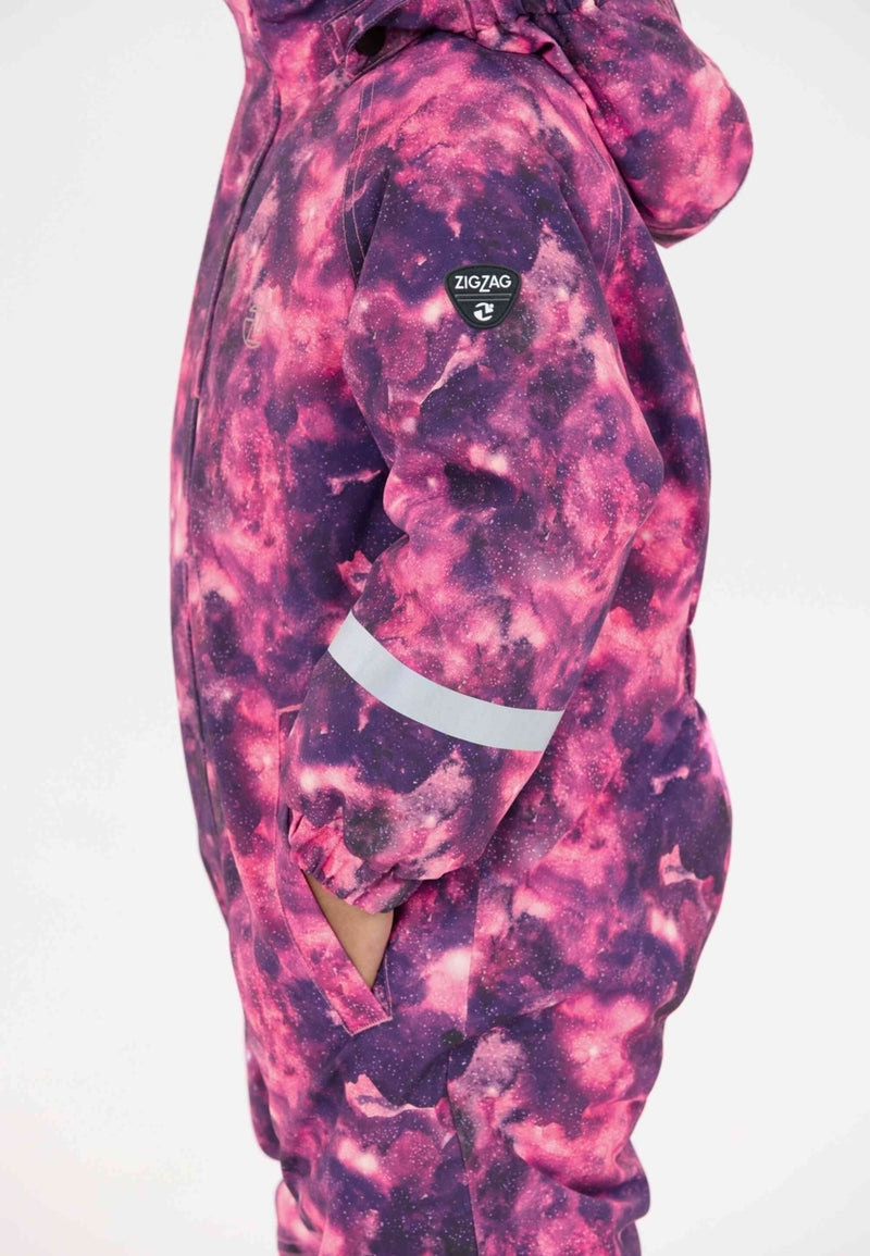 Load image into Gallery viewer, Zig Zag Kid's Tower Printed Coverall (2-5 Years) W-Pro 10000 Dark Purple Z213005-4078
