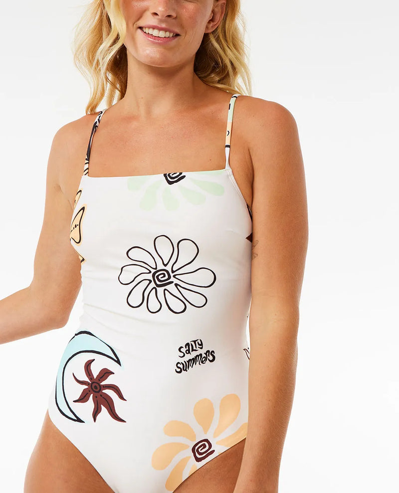 Load image into Gallery viewer, Rip Curl Women&#39;s Holiday One Piece Swimsuit Multico 0EKWSW-3282
