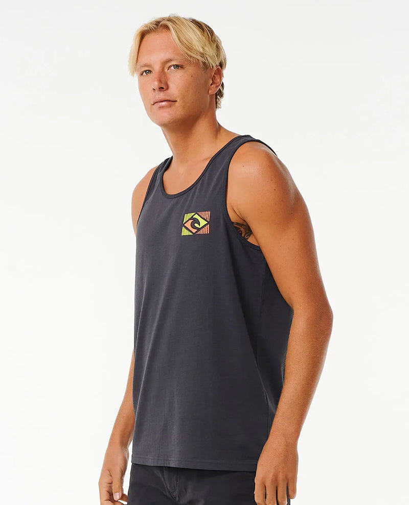 Load image into Gallery viewer, Rip Curl Men&#39;s Traditions Tank Washed Black 0F9MTE-8264
