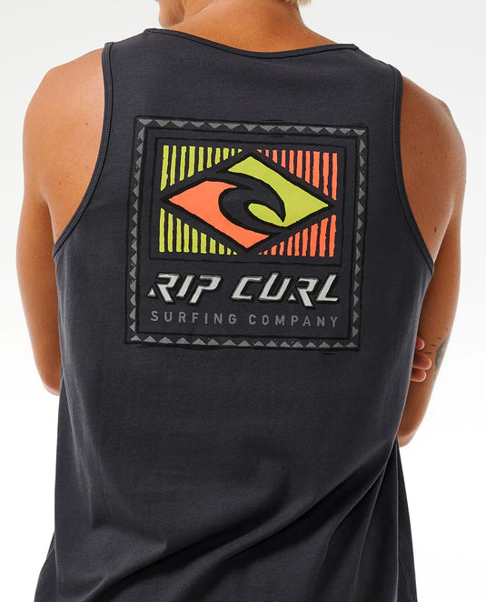 Rip Curl Men's Traditions Tank Washed Black 0F9MTE-8264