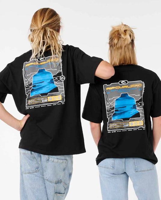 Rip Curl Unisex Pro Bells Beach 2025 Event T-Shirt Black 0OVMTE-0090
