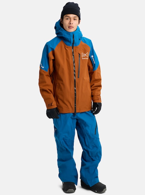 Load image into Gallery viewer, Burton Men's [ak]® Cyclic GORE‑TEX 2L Snow Jacket Chestnut Brown/Blue Teal 100021BE3A
