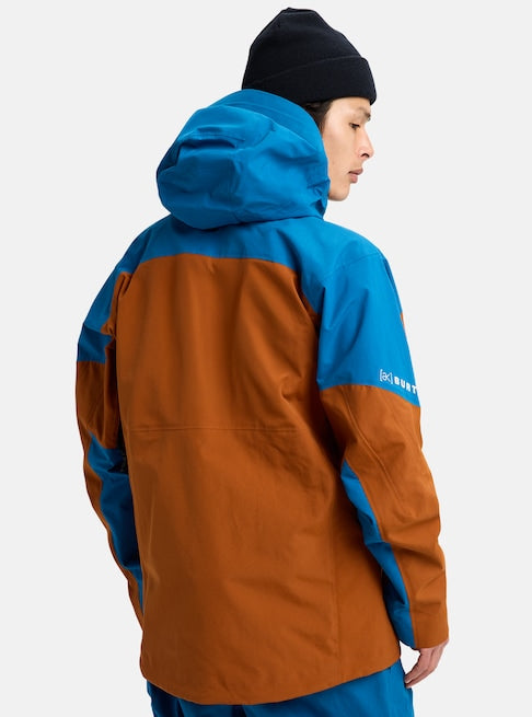 Load image into Gallery viewer, Burton Men's [ak]® Cyclic GORE‑TEX 2L Snow Jacket Chestnut Brown/Blue Teal 100021BE3A
