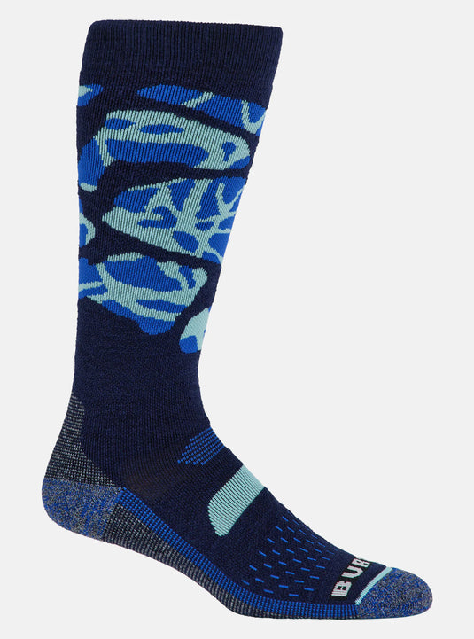 Burton Women's Performance Midweight Socks Jake Blue Camo 100601CEYO