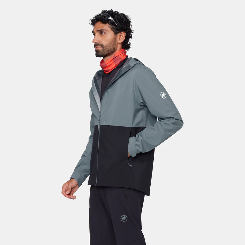 Load image into Gallery viewer, Mammut Men's Linard Light HS Hooded Jacket Black Strata 1010-31490-00808
