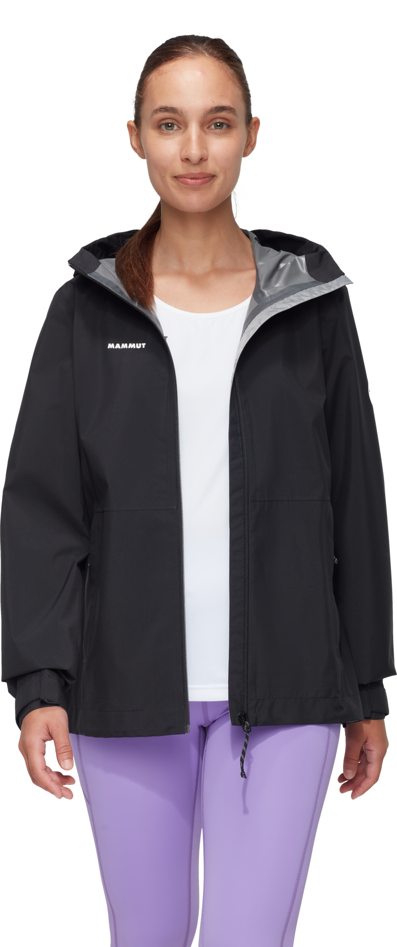 Load image into Gallery viewer, Mammut Women's Linard Light HS Hooded Jacket Black 1010-31500-0001
