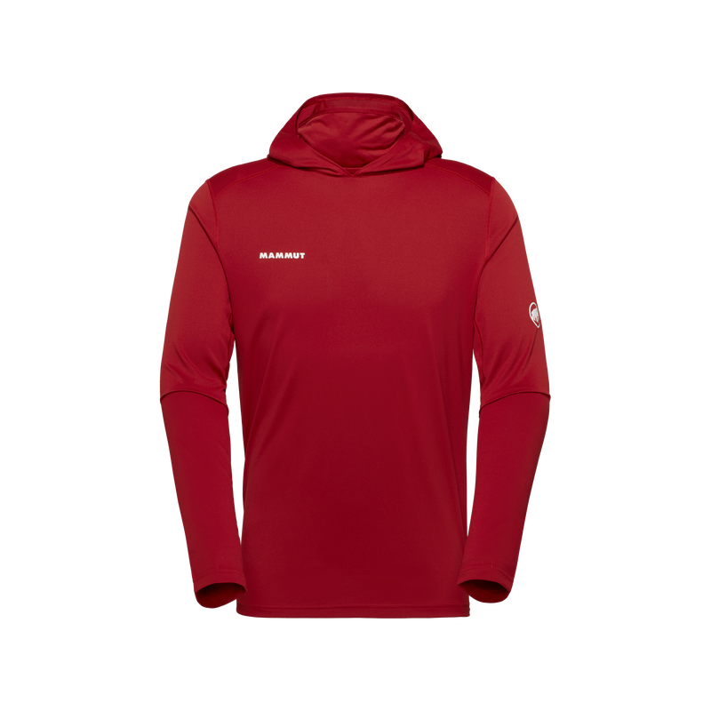 Load image into Gallery viewer, Mammut Men's Selun FL Sun Hoody Dark Red 1016-02110-3818
