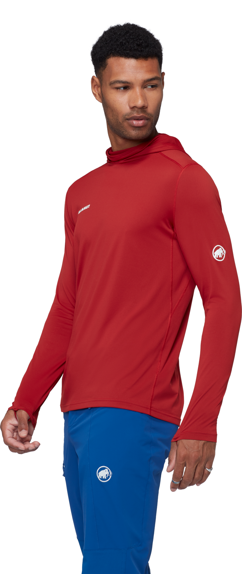 Load image into Gallery viewer, Mammut Men's Selun FL Sun Hoody Dark Red 1016-02110-3818
