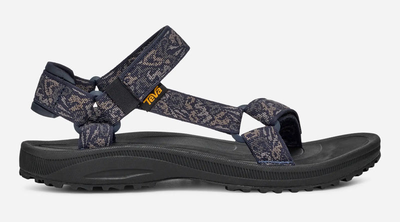 Load image into Gallery viewer, Teva Men&#39;s Winsted Sandals Dissolving Shapes Total Eclipse 1017419-DVN
