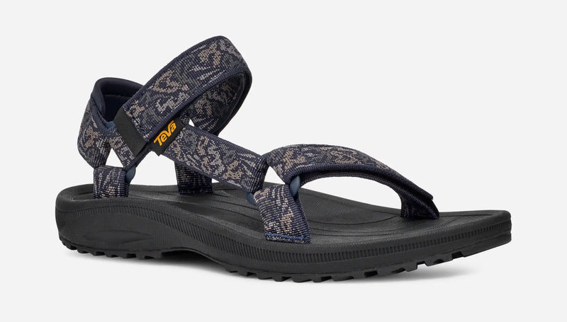 Load image into Gallery viewer, Teva Men&#39;s Winsted Sandals Dissolving Shapes Total Eclipse 1017419-DVN
