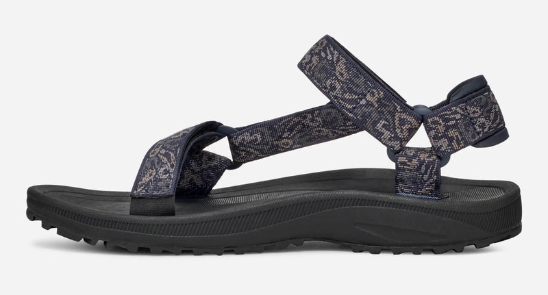 Load image into Gallery viewer, Teva Men&#39;s Winsted Sandals Dissolving Shapes Total Eclipse 1017419-DVN
