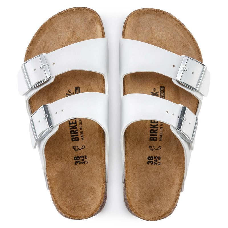 Load image into Gallery viewer, Birkenstock Women&#39;s Arizona BS Narrow Fit Sandals White 0552683
