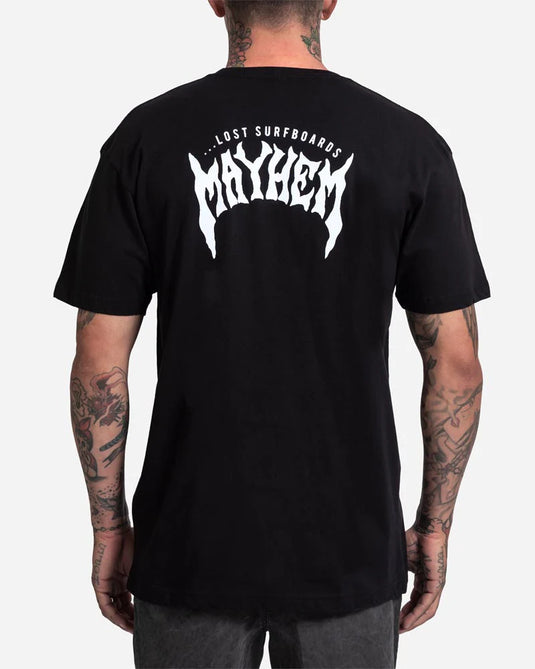 Lost Men's Mayhem Designs T-Shirt Black 10500671-BLK