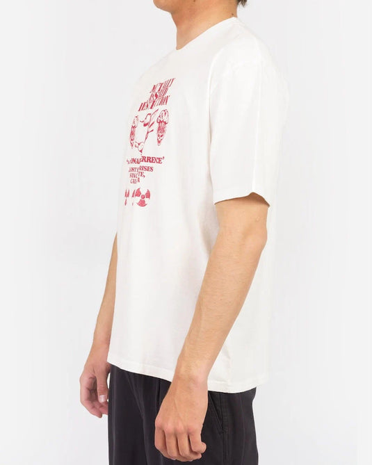 Lost Men's Mad Boxy T-Shirt Vintage White 10511127-VWH