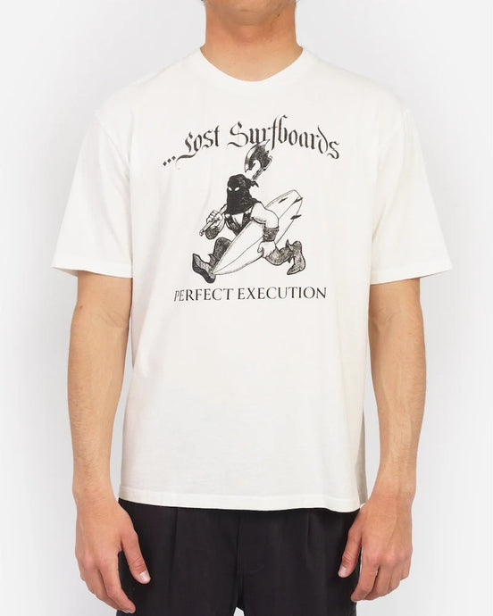 Lost Men's Perfect Execution Boxy T-Shirt Vintage White 10511129-VWH