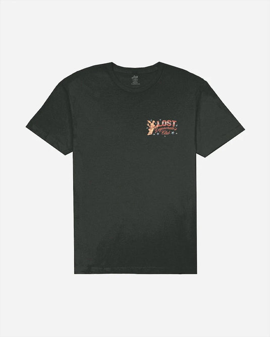 Lost Men's Degenerate's Club Vintage Dye T-Shirt Vintage Black 10521097-VBK