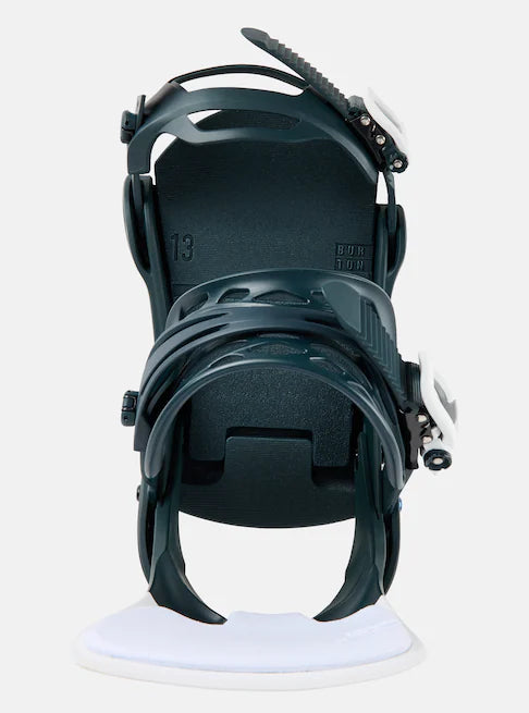 Burton Men's Cartel Re:Flex Snowboard Bindings Deep Emerald/White 10539011303