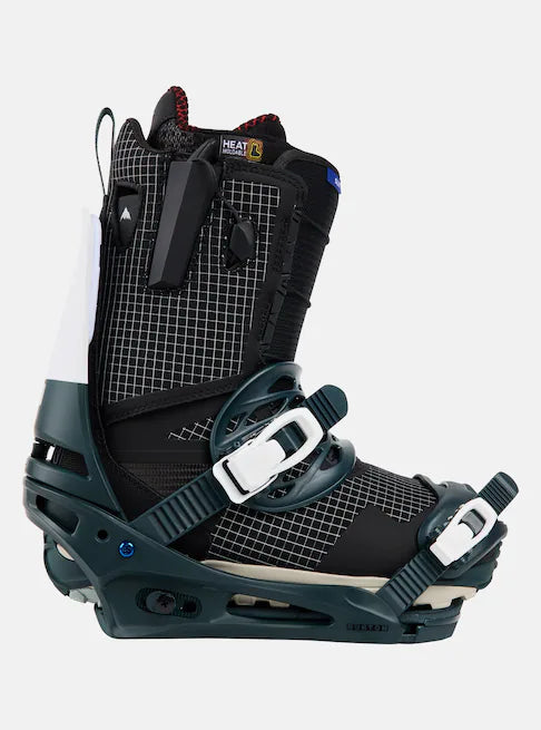 Load image into Gallery viewer, Burton Men&#39;s Cartel Re:Flex Snowboard Bindings Deep Emerald/White 10539011303
