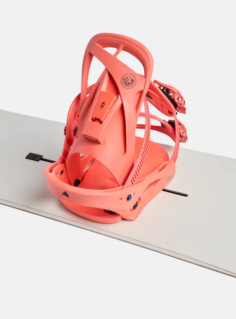 Load image into Gallery viewer, Burton Women&#39;s Citizen Re:Flex Snowboard Bindings Peach Echo 15119007650
