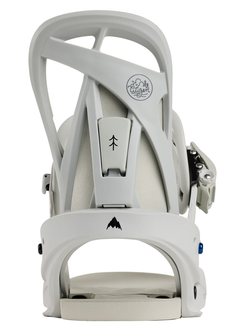 Load image into Gallery viewer, Burton Women&#39;s Citizen Re:Flex Snowboard Bindings Gray Cloud 105401827ORG00
