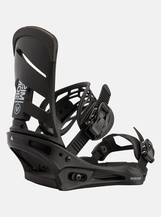 Burton Men's Mission Re:Flex Snowboard Bindings Black 10546107001