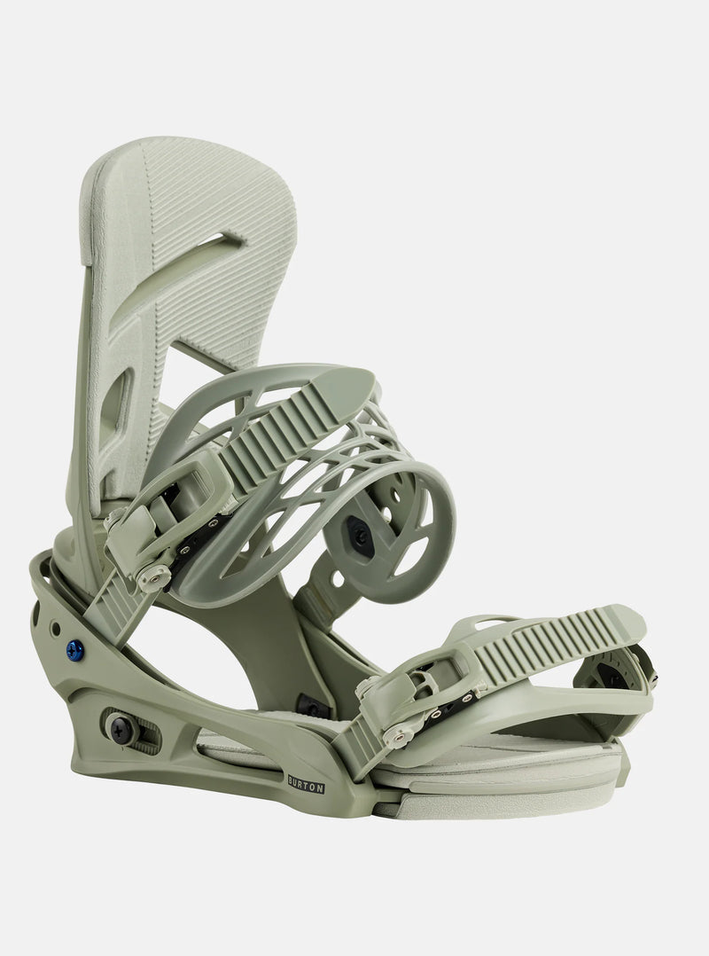 Load image into Gallery viewer, Burton Men&#39;s Mission Re:Flex Snowboard Bindings Talc Green 10544617EYWRG00
