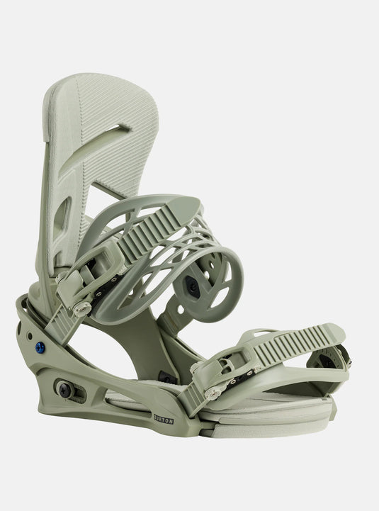 Burton Men's Mission Re:Flex Snowboard Bindings Talc Green 10544617EYWRG00