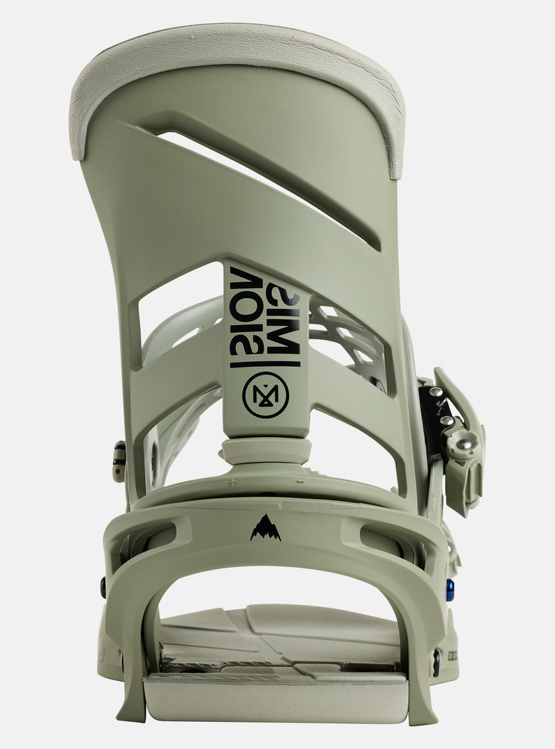 Load image into Gallery viewer, Burton Men&#39;s Mission Re:Flex Snowboard Bindings Talc Green 10544617EYWRG00
