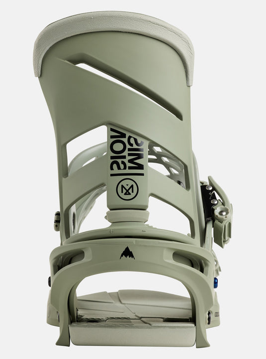 Burton Men's Mission Re:Flex Snowboard Bindings Talc Green 10544617EYWRG00