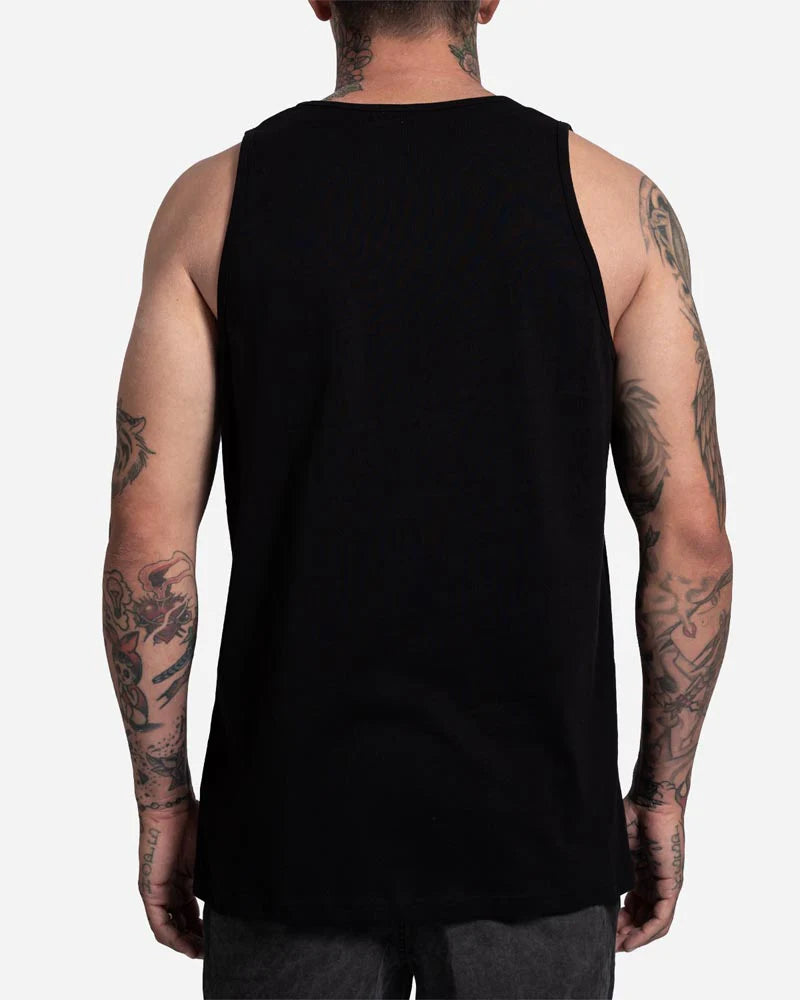 Load image into Gallery viewer, Lost Men&#39;s Lost Surfboards Tank Top Black 10550670-BLK
