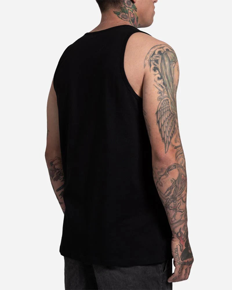Load image into Gallery viewer, Lost Men&#39;s Lost Surfboards Tank Top Black 10550670-BLK
