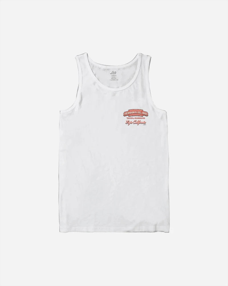 Load image into Gallery viewer, Lost Men&#39;s Hermanos Del Mar Tank Top White 10551004-WHT
