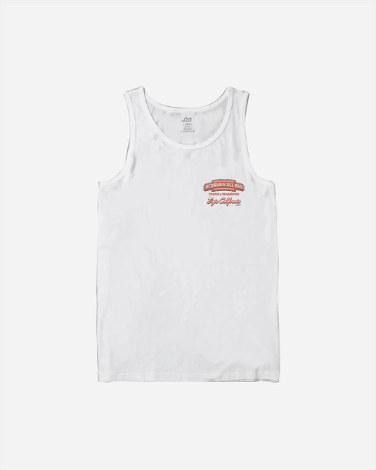 Lost Men's Hermanos Del Mar Tank Top White 10551004-WHT