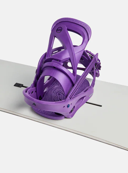 Load image into Gallery viewer, Burton Women&#39;s Scribe Re:Flex Snowboard Bindings Imperial Purple 10552011501
