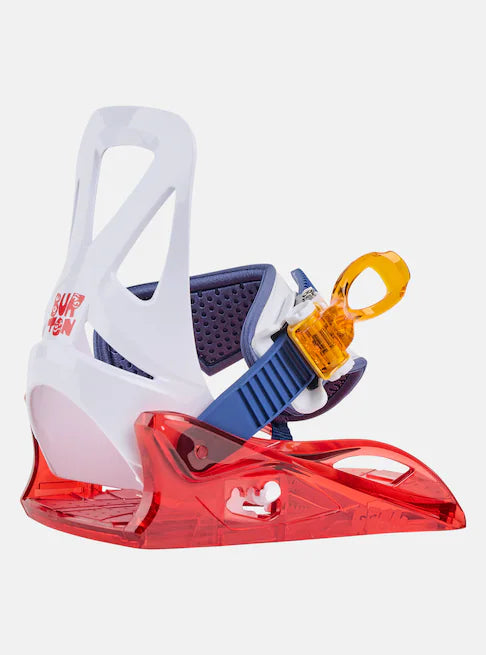 Burton Kids' Grom Disc Snowboard Bindings Red/Multi 1057710360