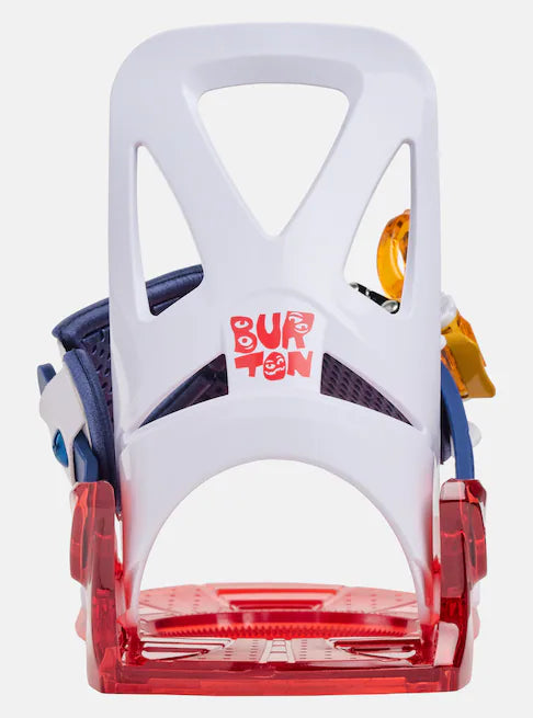 Burton Kids' Grom Disc Snowboard Bindings Red/Multi 1057710360