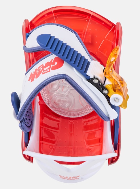 Load image into Gallery viewer, Burton Kids&#39; Grom Disc Snowboard Bindings Red/Multi 1057710360
