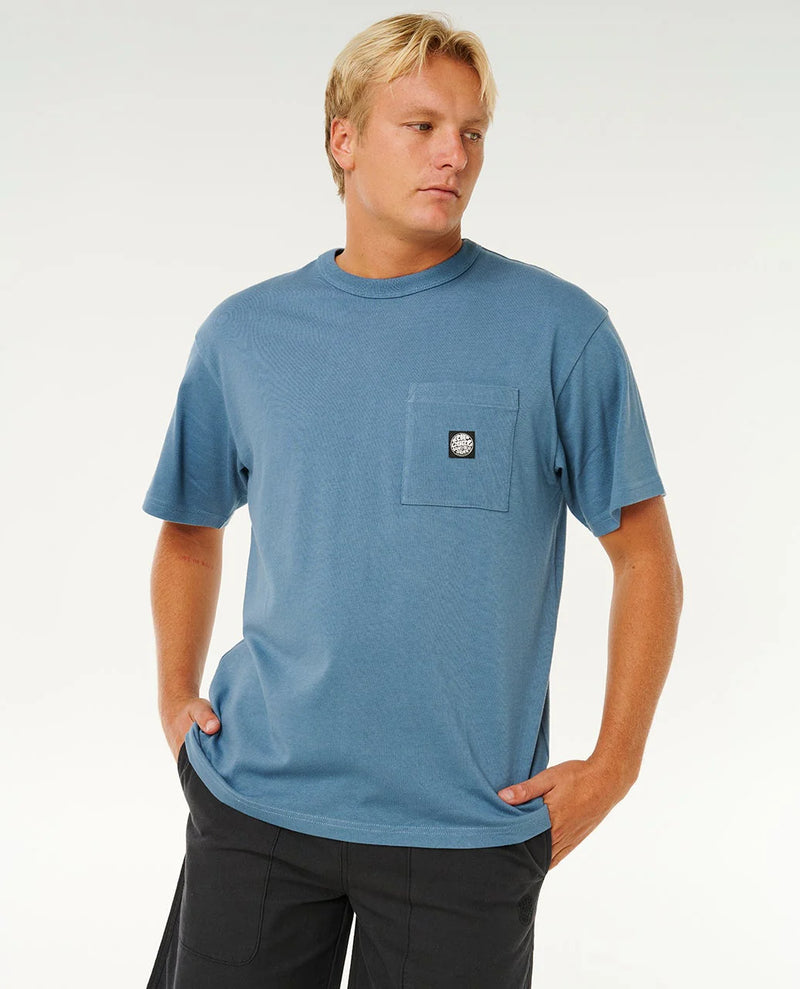 Load image into Gallery viewer, Rip Curl Men's Premium Surf Wettie T-Shirt Bluefin 105MTE_2361
