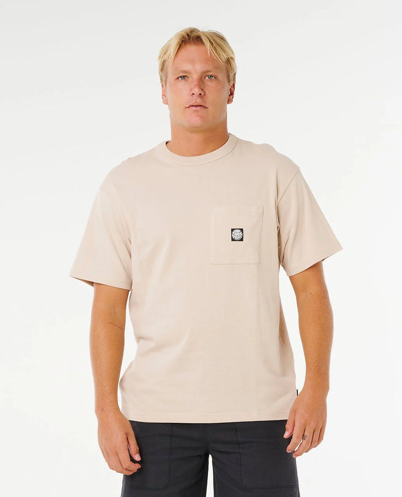 Load image into Gallery viewer, Rip Curl Men's Premium Surf Wettie T-Shirt Vintage White 105MTE_8861
