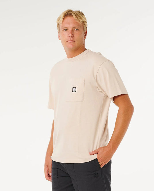 Rip Curl Men's Premium Surf Wettie T-Shirt Vintage White 105MTE_8861