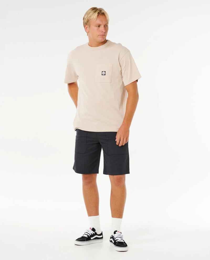 Load image into Gallery viewer, Rip Curl Men's Premium Surf Wettie T-Shirt Vintage White 105MTE_8861
