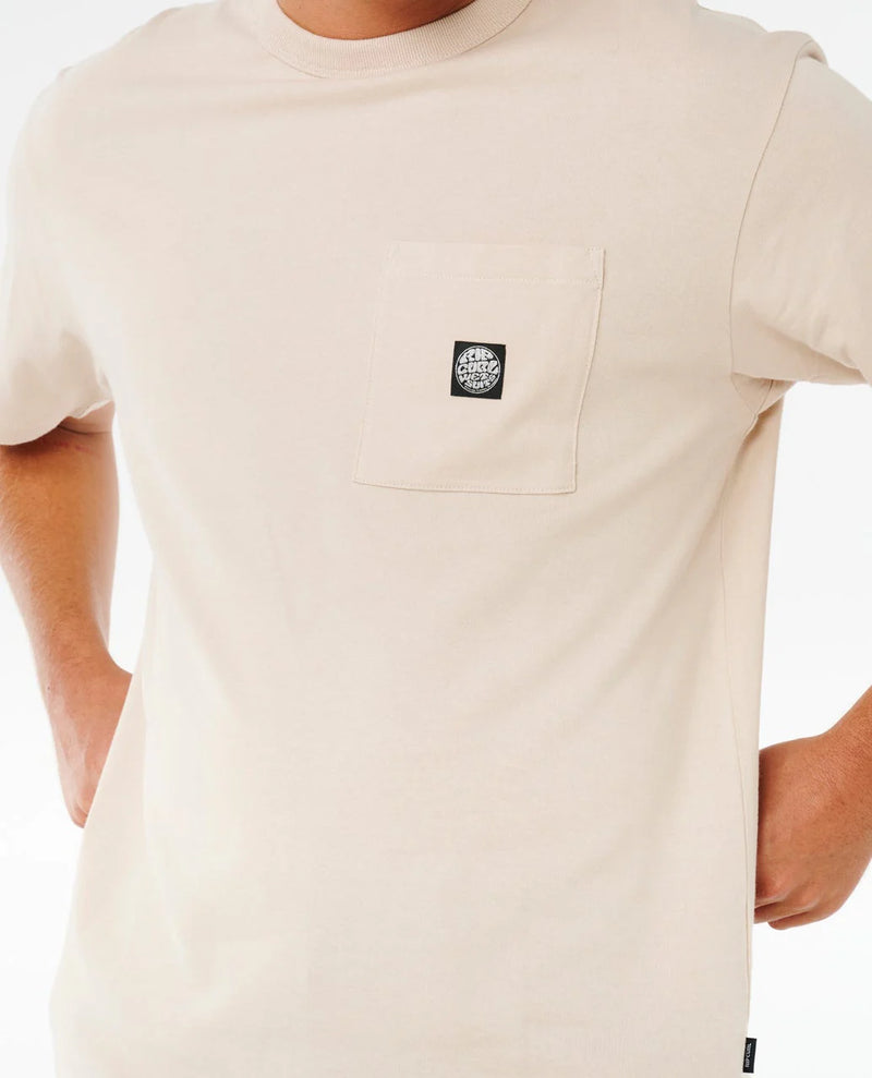Load image into Gallery viewer, Rip Curl Men's Premium Surf Wettie T-Shirt Vintage White 105MTE_8861
